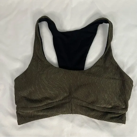 Koral Womens Size S Fir Green Ring Foliage Sports Bra Gym Low Support Racerback - Image 25