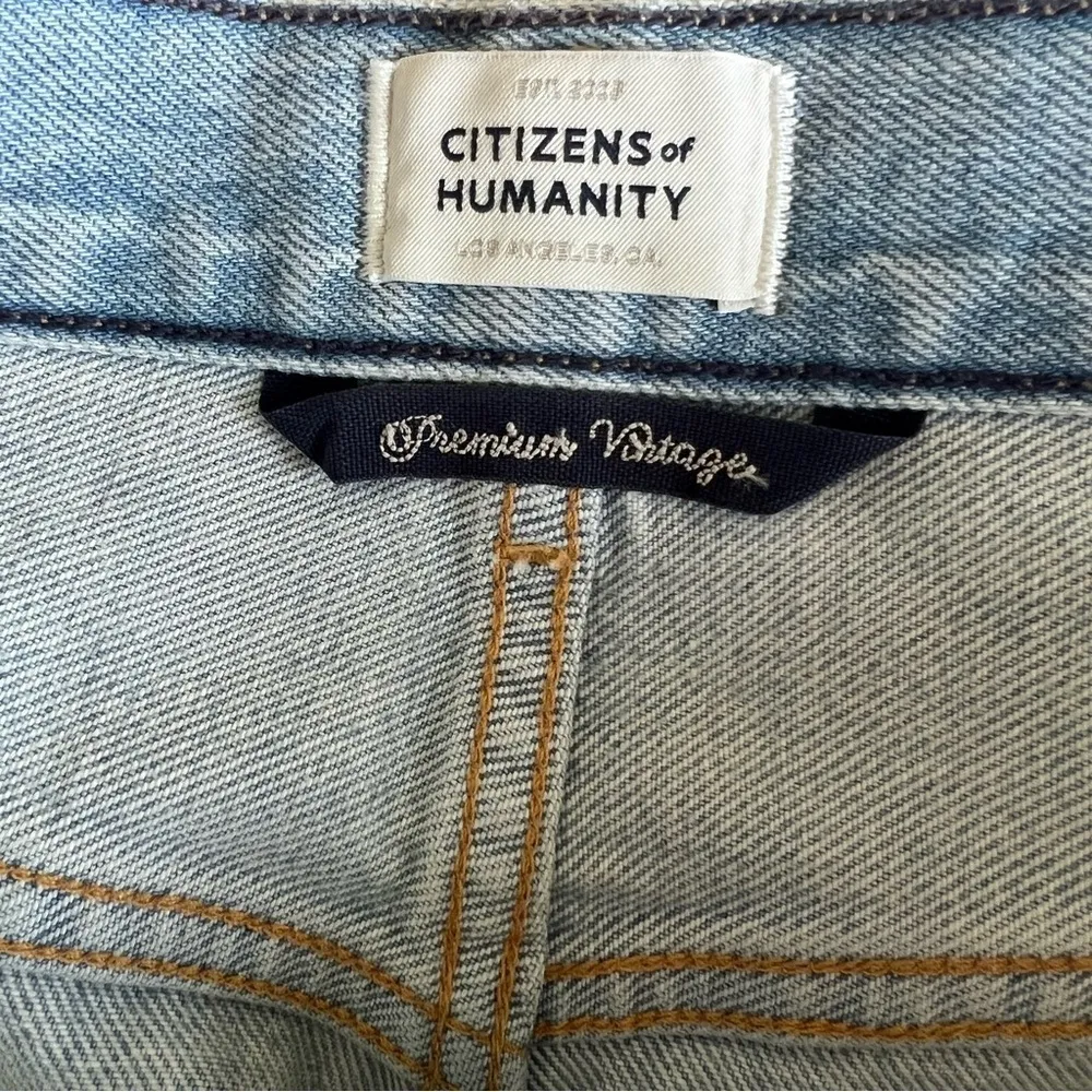 Citizens of Humanity Annabelle Long Vintage Shorts 30 NWT Relaxed Vintage denim - Image 8