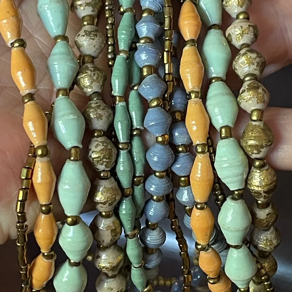 Vintage Teng Yue Multi Strand Beaded Necklace - Image 12