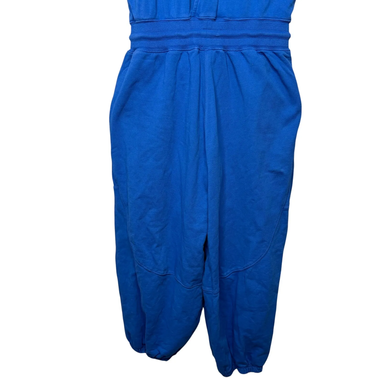 Free People Blue Sleeveless Jogger Jumpsuit Casual‎ Relaxed Fit Women's - Image 7