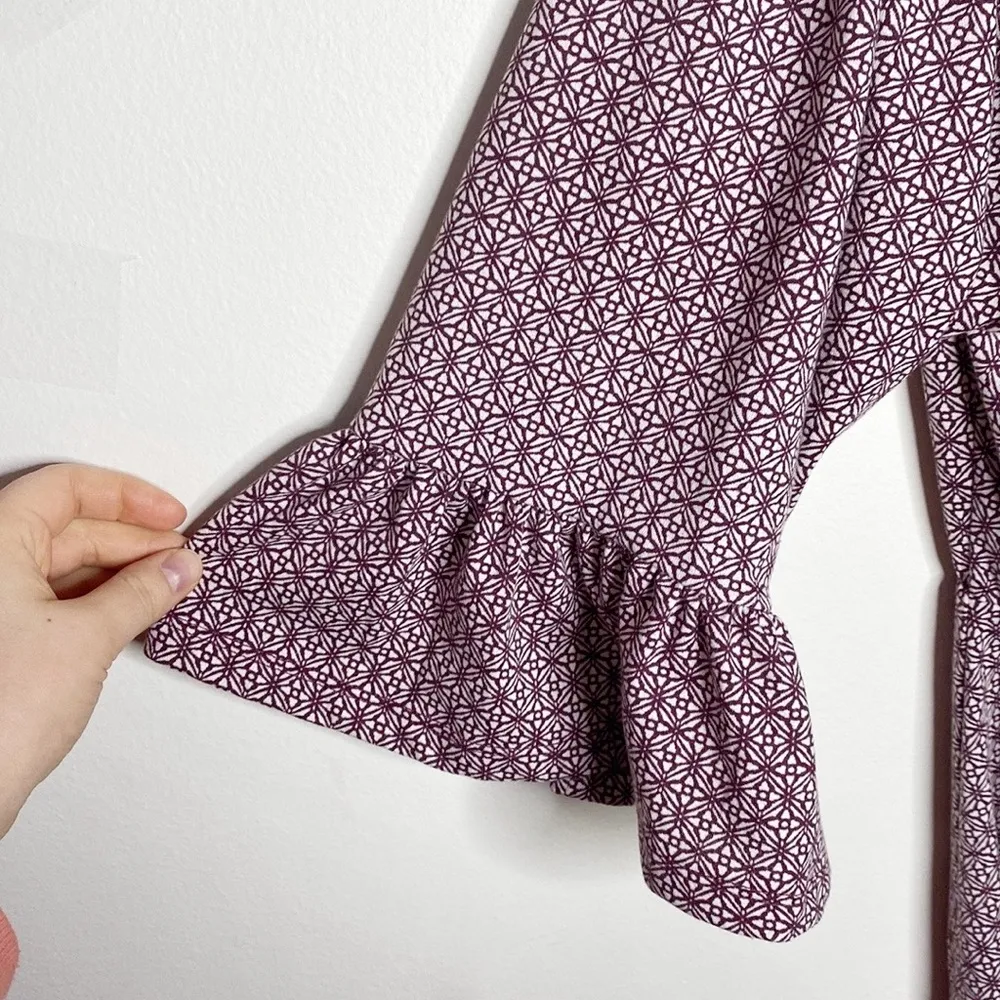 Topshop off the shoulder flutter Sun dress with bell sleeves size 12 - Image 8