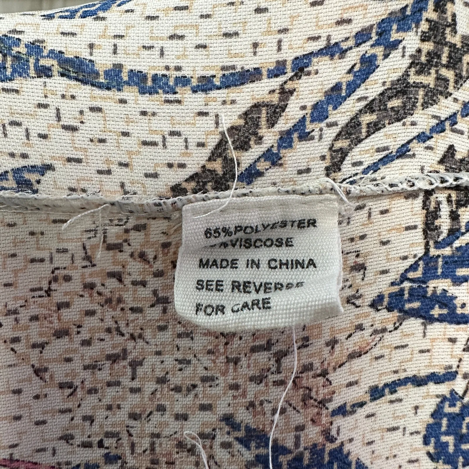 NU New York V-Neck Short Sleeve Midi Dress Floral Casual Cottage M - Image 7