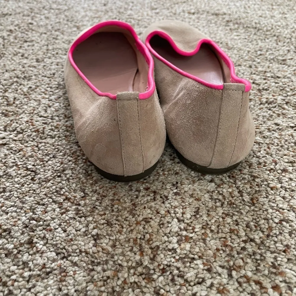 Pretty Ballerinas Made In Spain Pink And Tan Faye Loafers Size 6 - Image 5