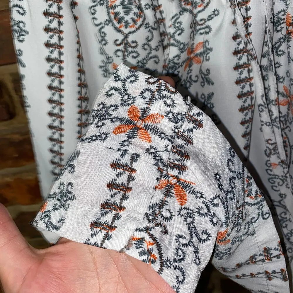 PrettyLittleThing White One Shoulder Floral Romper Playsuit Women's Size US 6 - Image 6