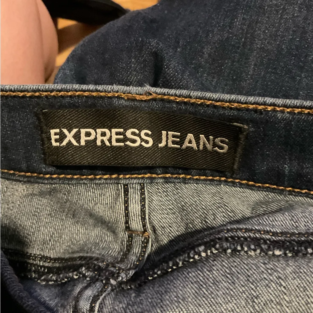 Express Dark Blue‎ mid-Rise Leggings - Image 3