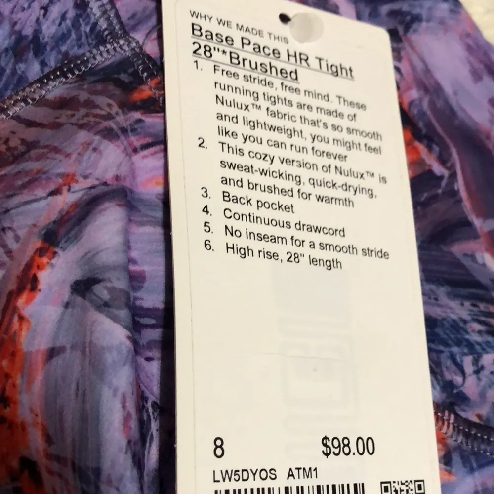 BASE Pace High-Rise Running Tight 28"
Brushed - Image 3