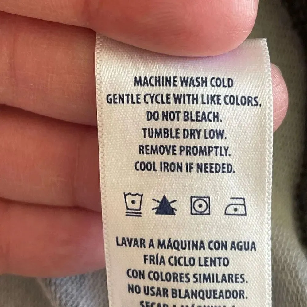 Splendid Gray Camo Long Sleeves High Heck Blocked Detail Sporty SZ XL # 1764 - Image 10