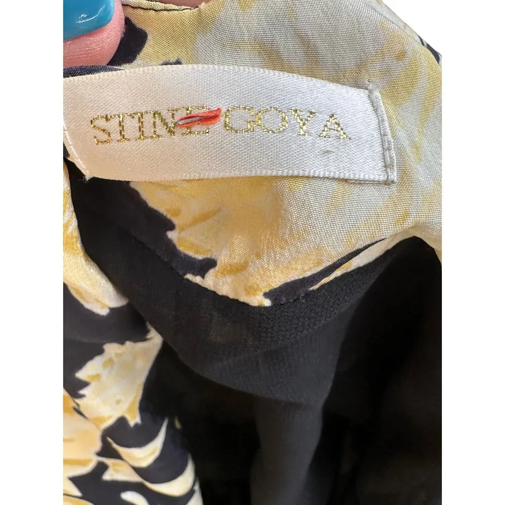 Stine Goya Gianna Silk Dress Hortensia Dark Women's Size XS Yellow - Image 11