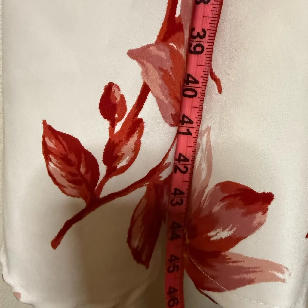 Lane Bryant Floral Midi Dress in Red and Cream - Image 3