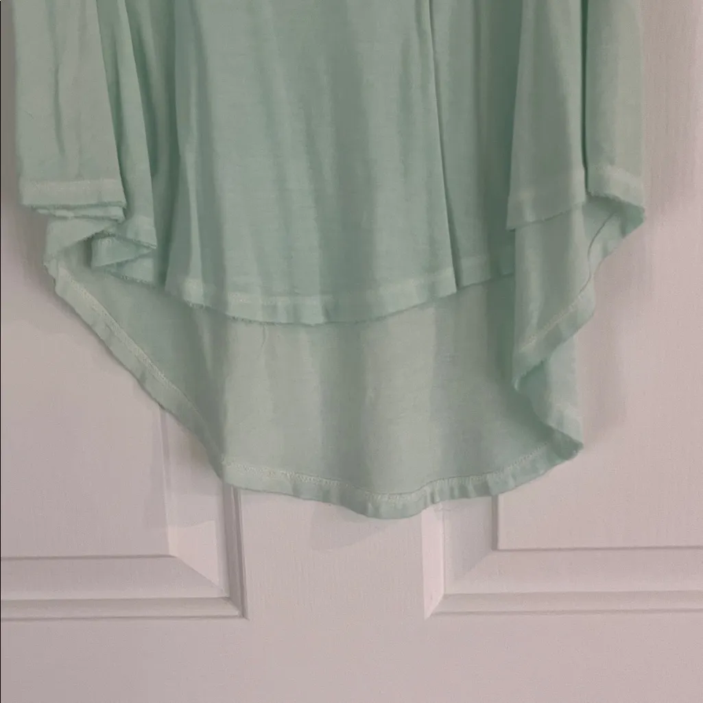 Z Supply Mint Green V-Neck Top with Stretch - Image 3