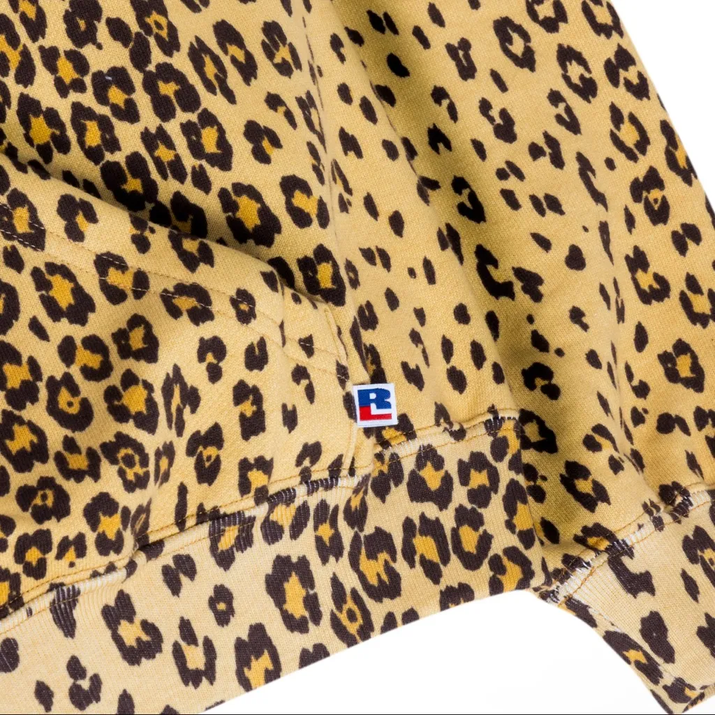 BRAND NEW!! Recusa Lounge Leopard Hoodie (Hoodie Only) Tan Size L - Image 6