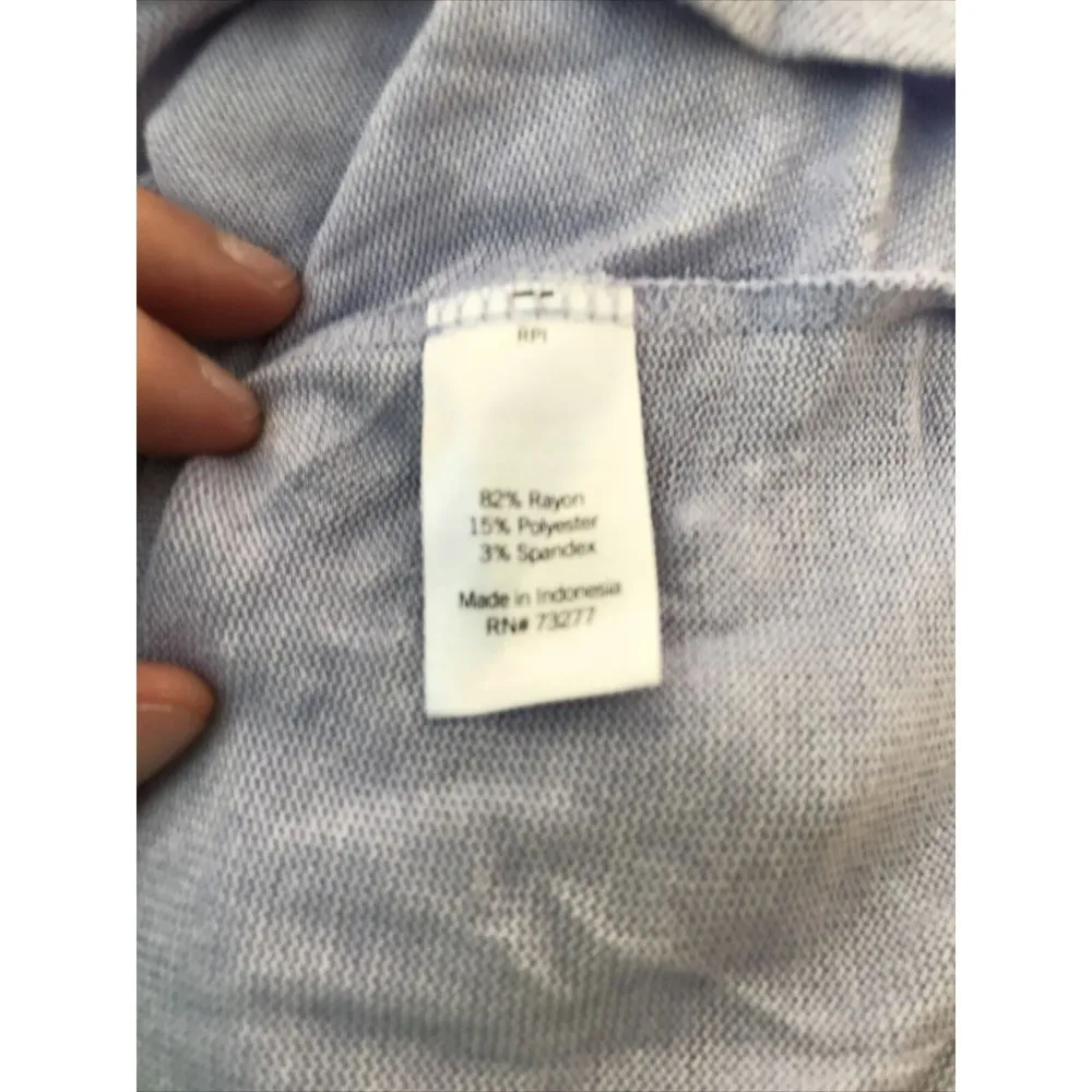 EVRI Women's Christmas Joy Peace Long Sleeve Graphic Crewneck Top Sz 0X NWT Purple - Image 4