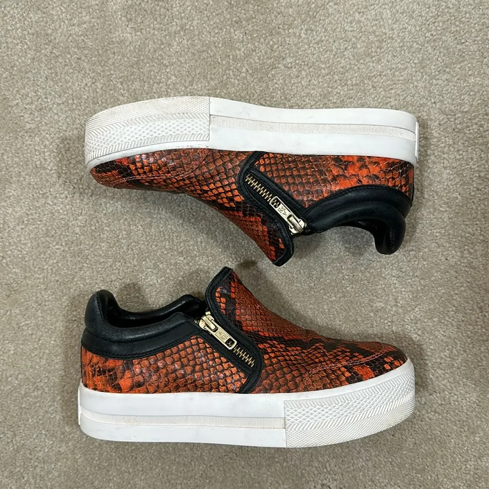 Ash Jordy Trainers Coral Cobra Print Leather EU Size 36/ Women U.S. Size 5 - Image 3