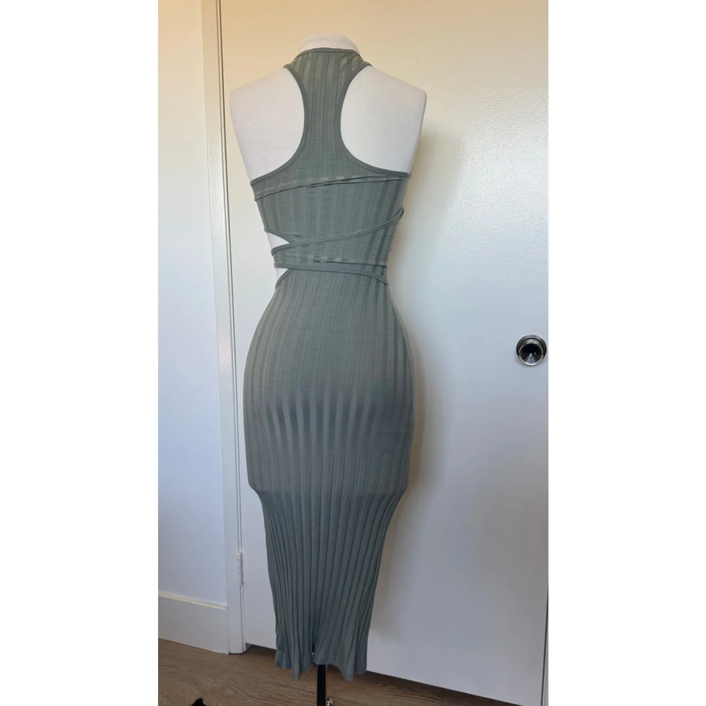 Jonathan Simkhai Kaya Cutout Detail Compact Ribbed Body - Image 3