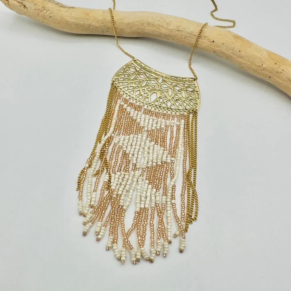 Stella & Dot Navajo Fringe Necklace - Image 4