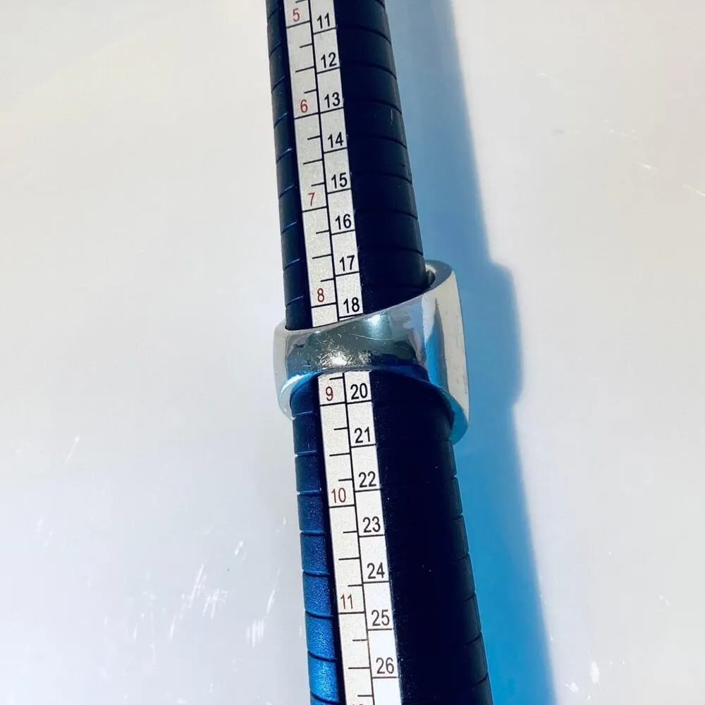 Massive Crystal Statement Ring Silver - Image 6