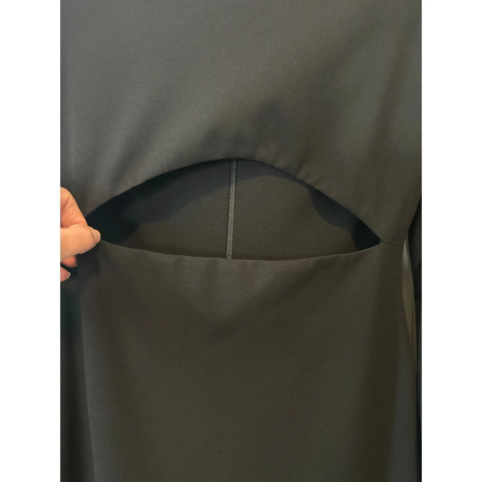 Solace London Darcy Black Cutout Long Sleeve Midi Dress NWT US 6 - Image 6