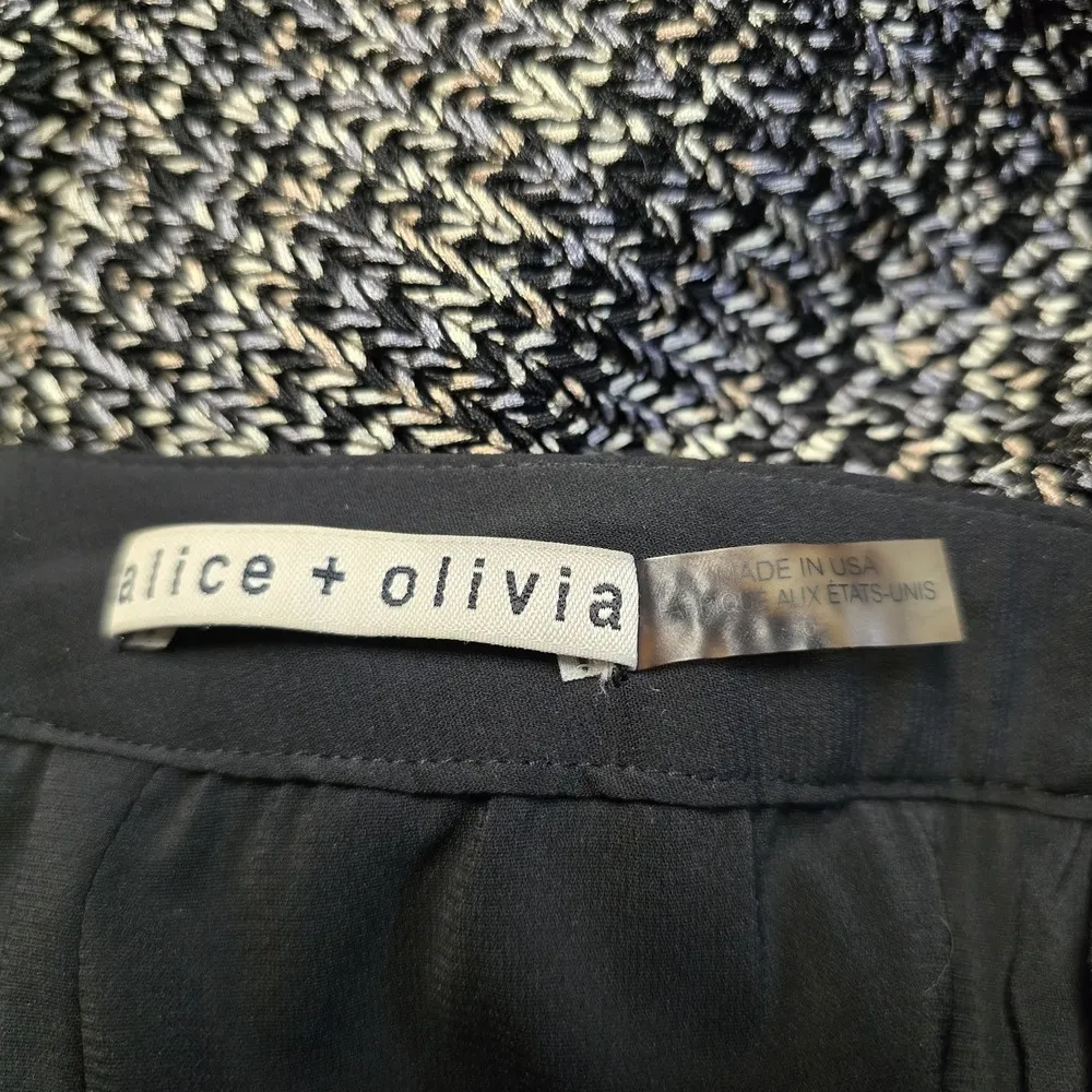 Alice +‎ Olivia Womens High Waist Wide Leg Tweed Pants Sz 0 Career Academia - Image 6