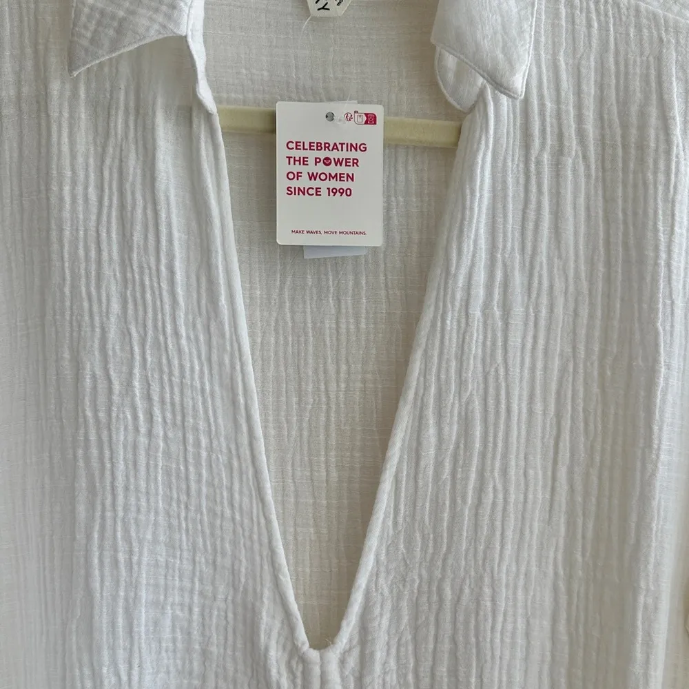 Roxy Summer Limonade White Shirt Dress for Women, Beach Coverup, Medium, NWT - Image 16
