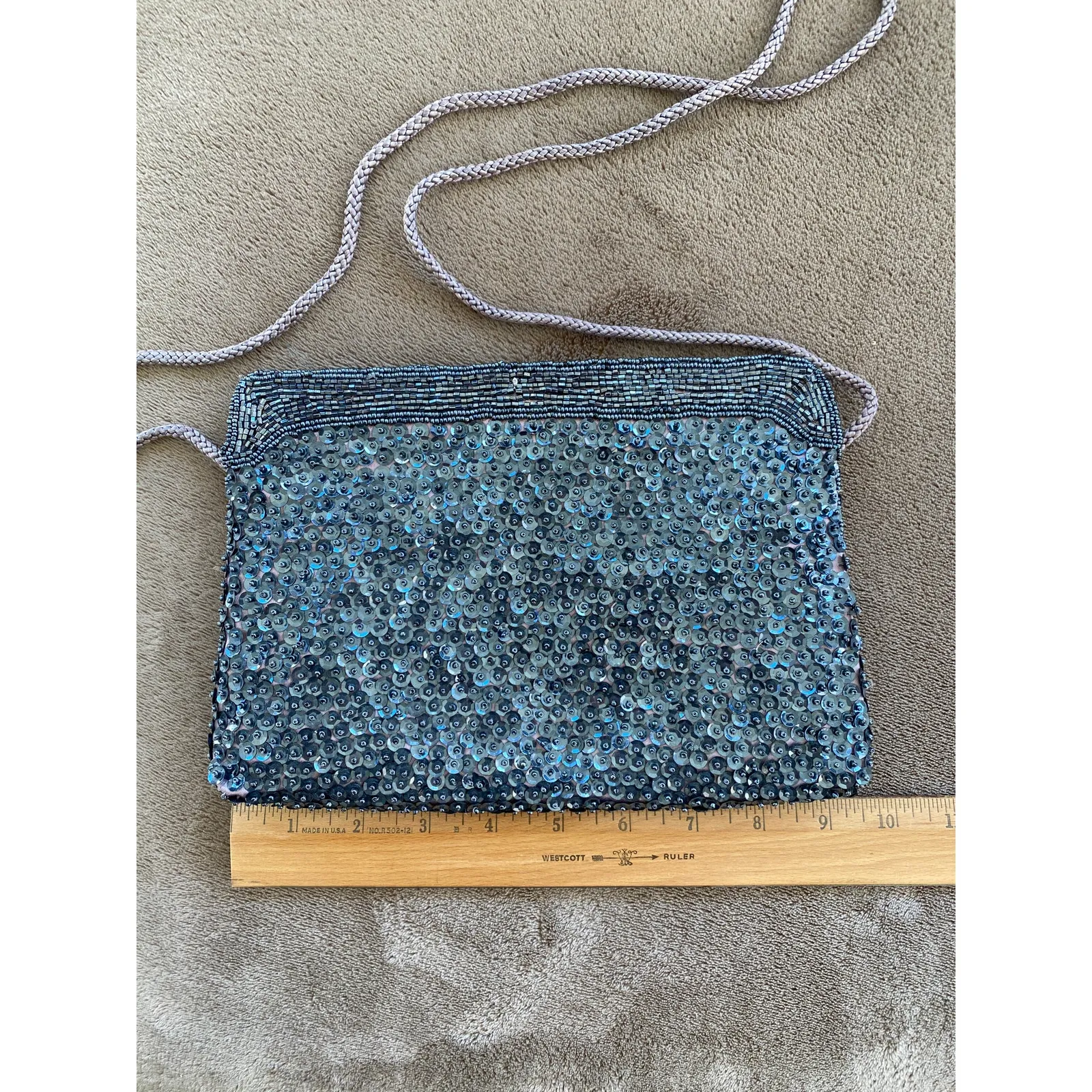 La Regale Sequin Evening Bag - Vintage - Image 2