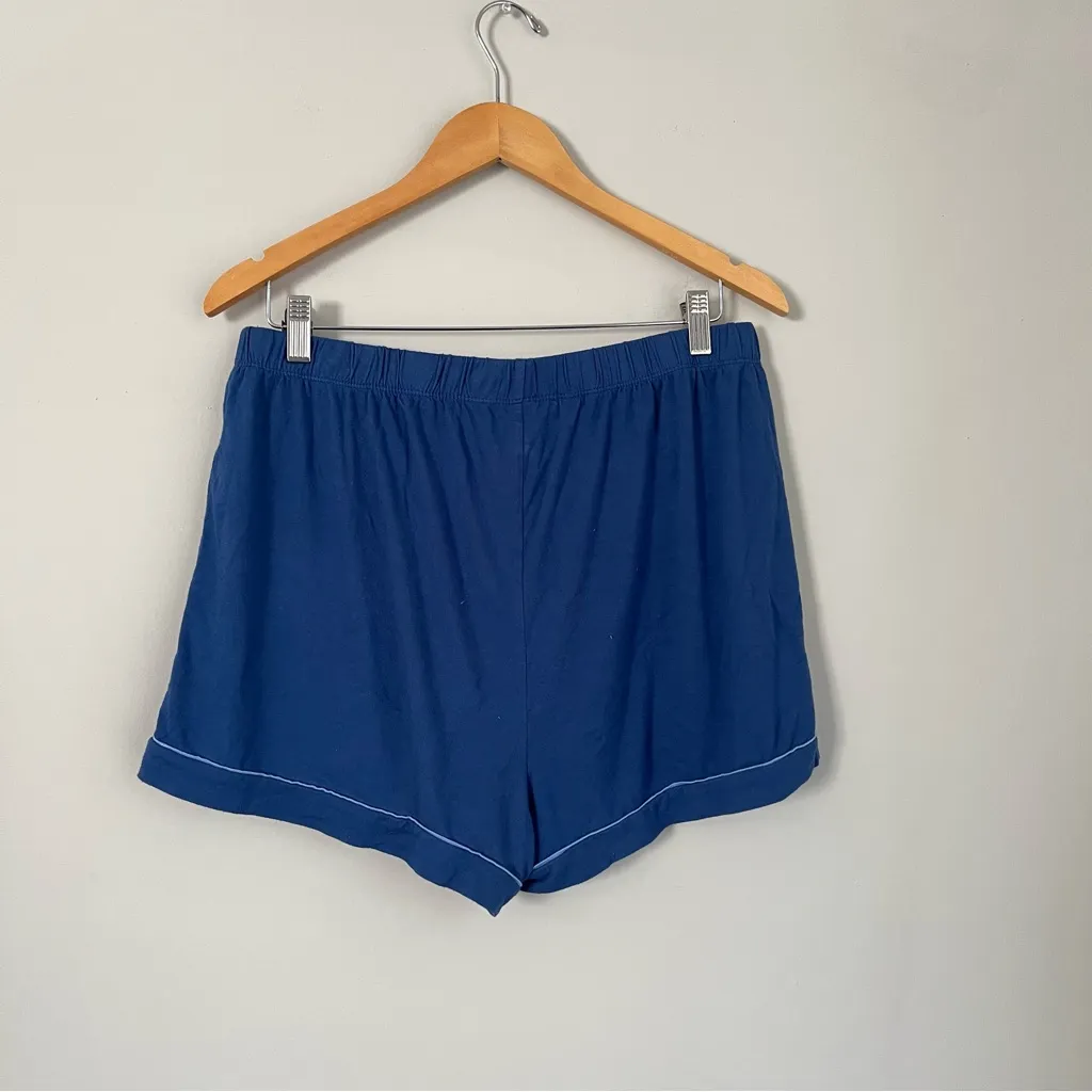 Old Navy Blue Two Piece Pajama Set Size Large - Image 8