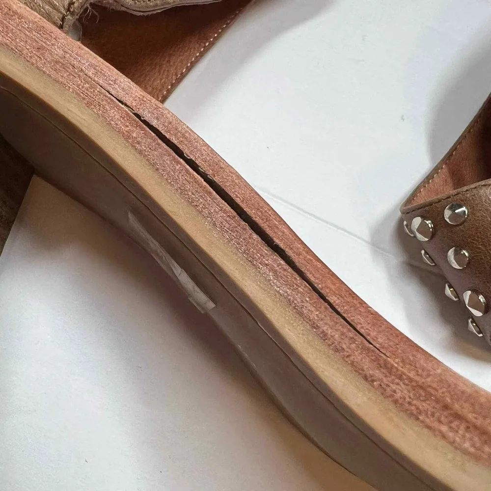 Jeffrey Campbell Sandal Brown Des Moines Studded Boho Festival Block Heel 9.5 - Image 6