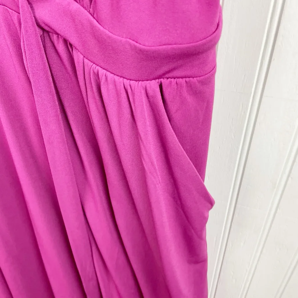 Torrid Studio Knit Surplice Tie Back Mini Dress Size 2X Boysenberry Magenta Pink - Image 6