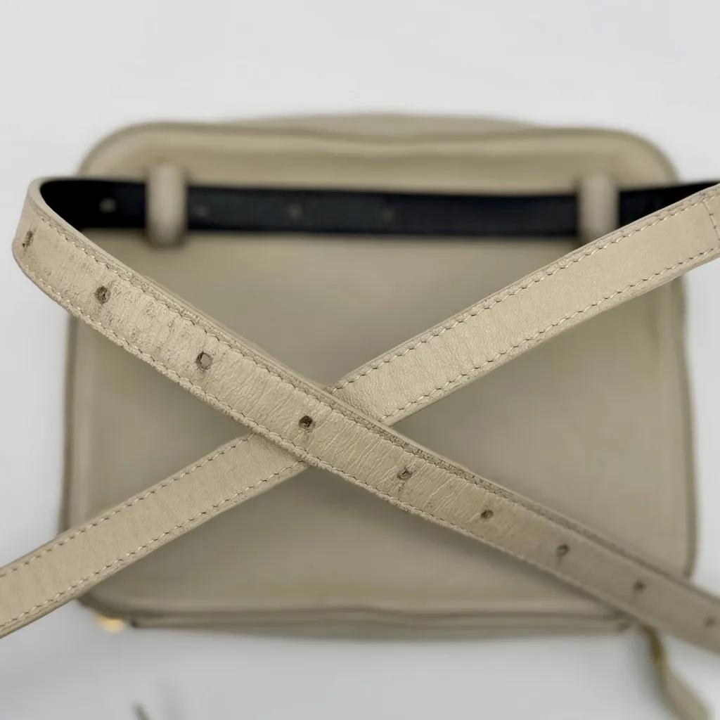 Yves Saint Laurent Vicky Camera Belt Bumbag Crossbody Soft Lambskin Crema - Image 3