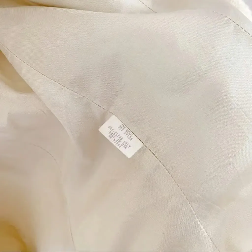 Vintage 90s Wool Knit Jacket Cream/Ivory - Image 12