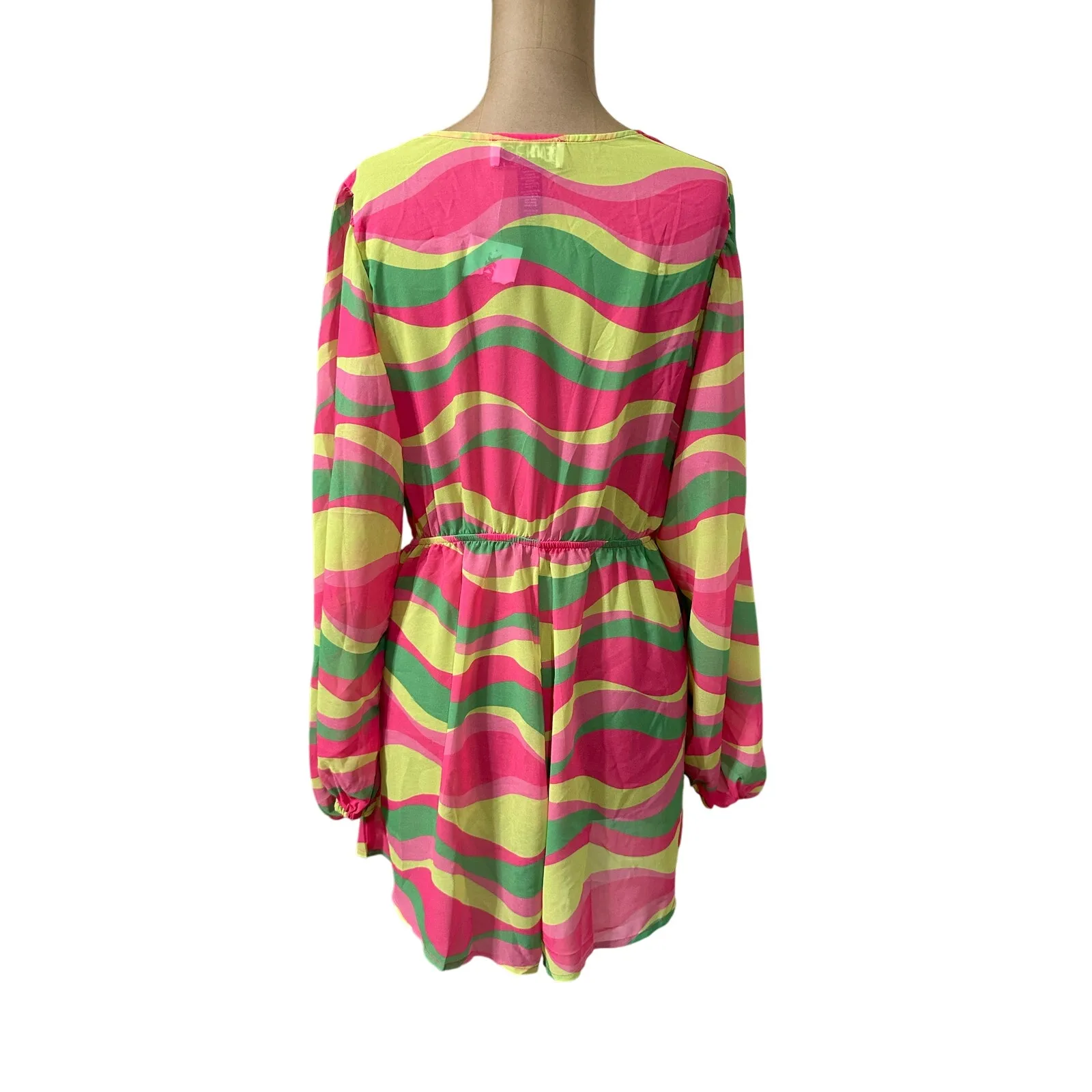 BEACH RIOT Revolve Lori Sheer Romper - Image 7