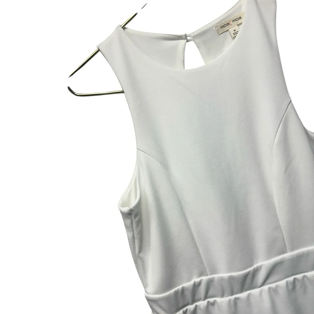 Moa Moa White Mini Skort Romper w/Small flaw Medium - Image 8