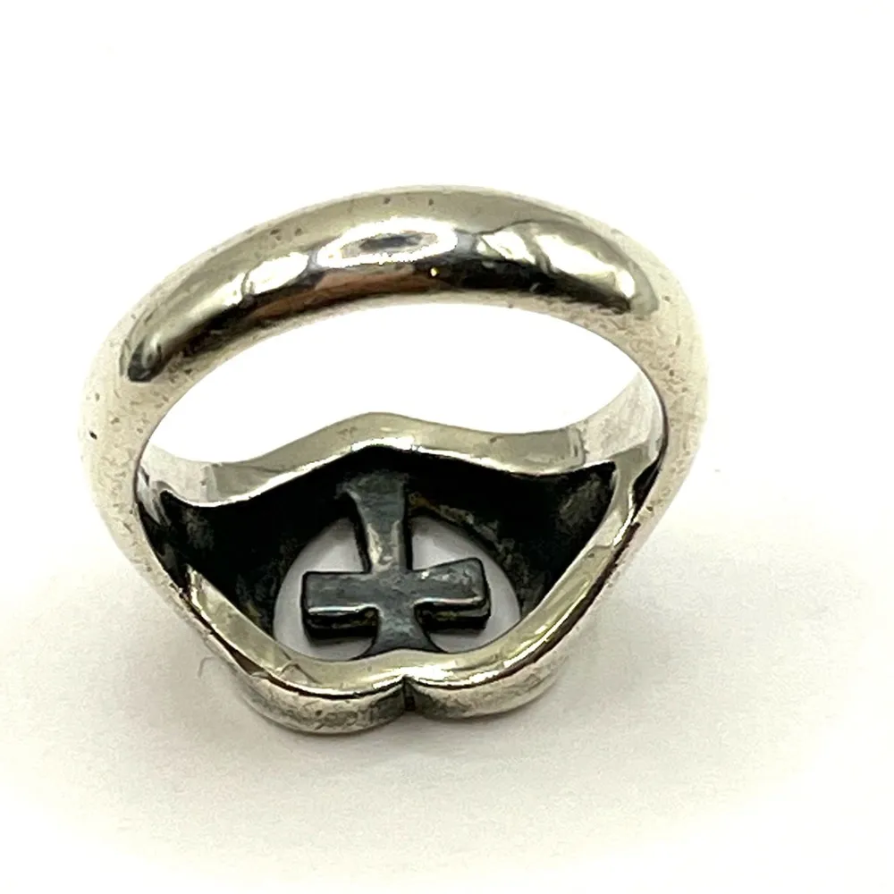 Retired James Avery Ring Eternal Love Heart Cross Sterling Silver 925 Size 8 - Image 12