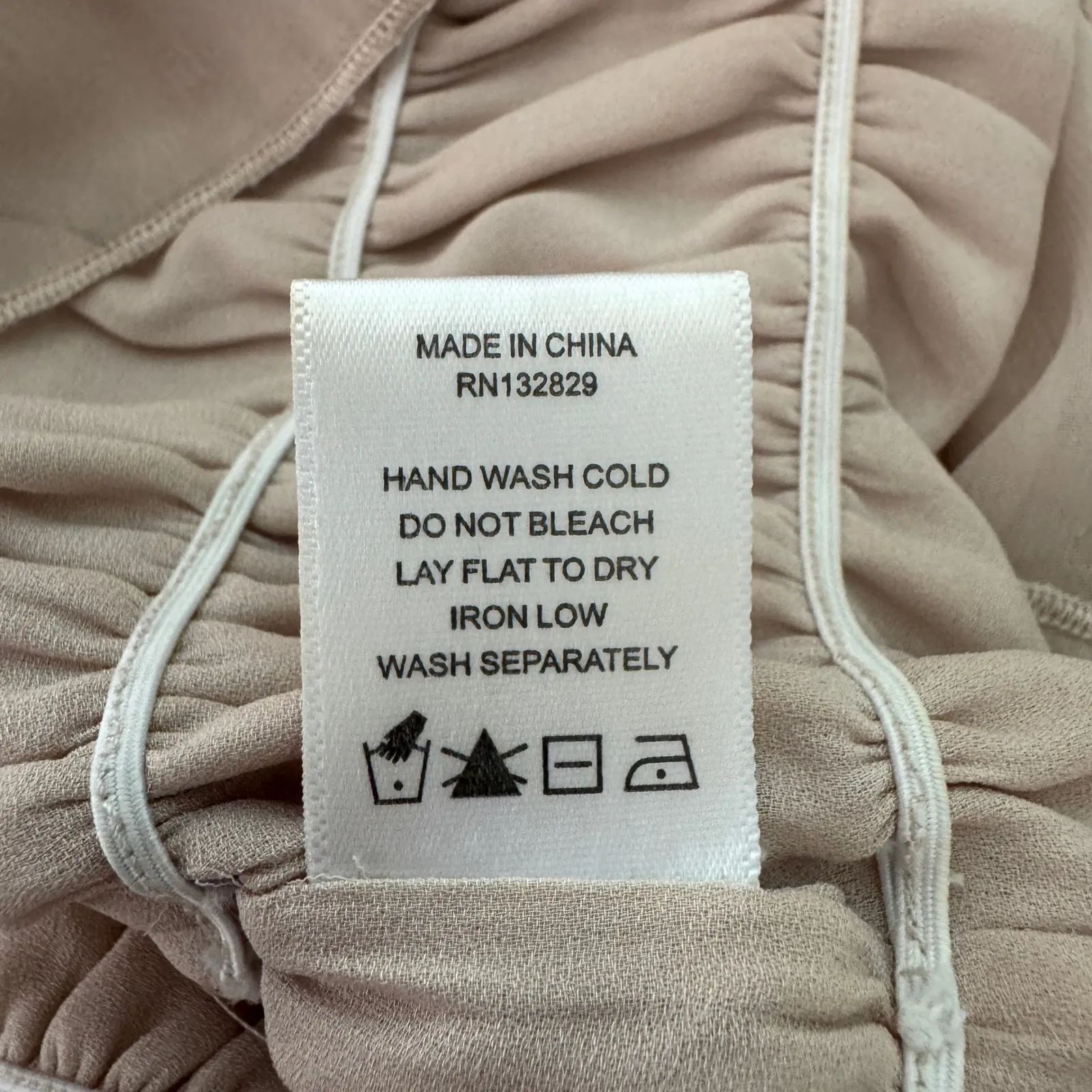 Revolve x Chrissy Teigen Sands Off Shoulder Top Medium Beige Boho Chic Feminine - Image 10