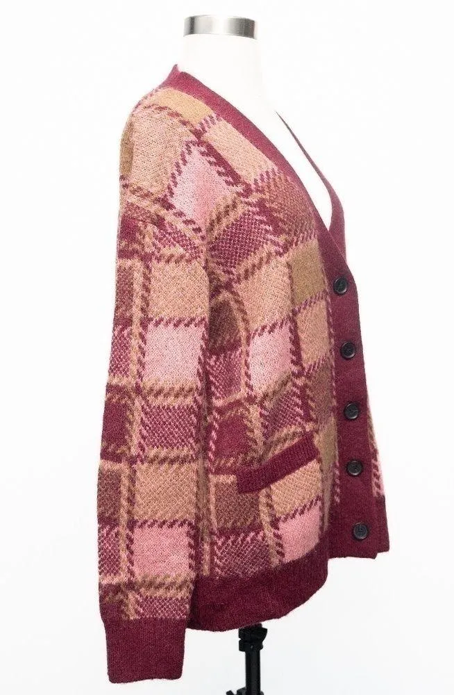 RE/DONE. 90s Oversized Wool Alpaca Blend Cardigan - Image 9