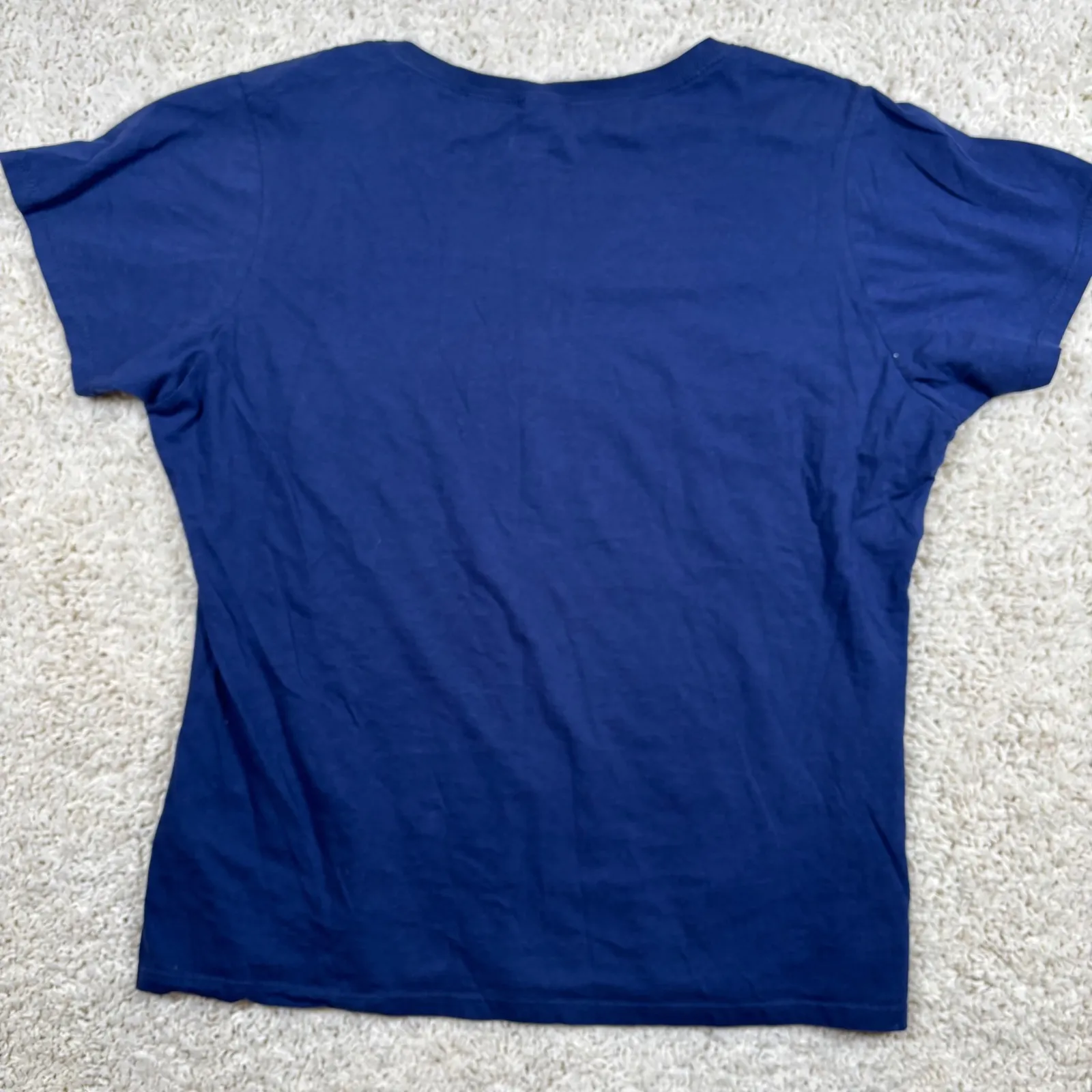 Disney Jasmine Magic Carpet Ride V Neck T Shirt Navy Blue Women's XXL - Image 9