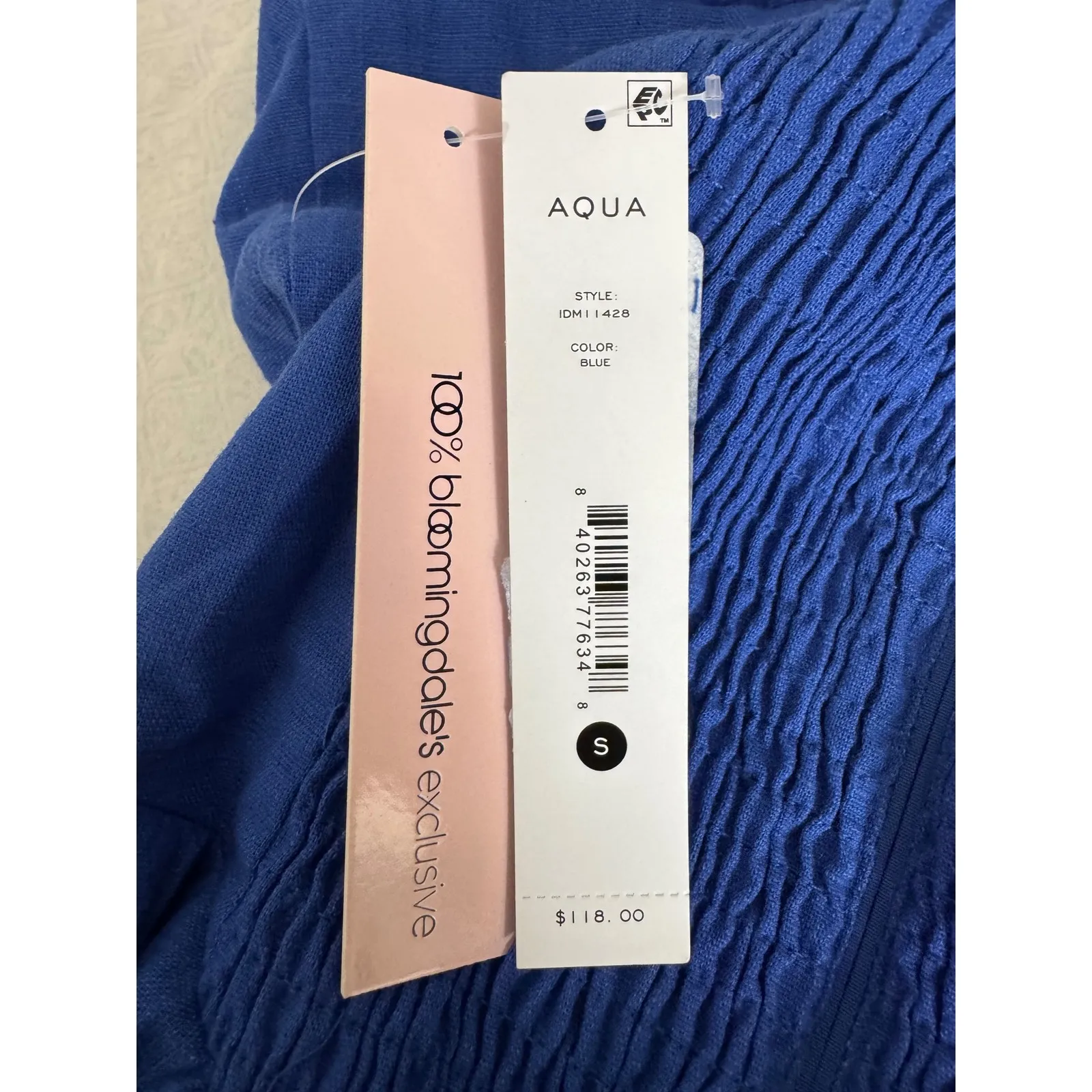 Aqua Women's Royal‎ Blue Rayon Blend Midi Dress - Casual Cocktail - Image 7