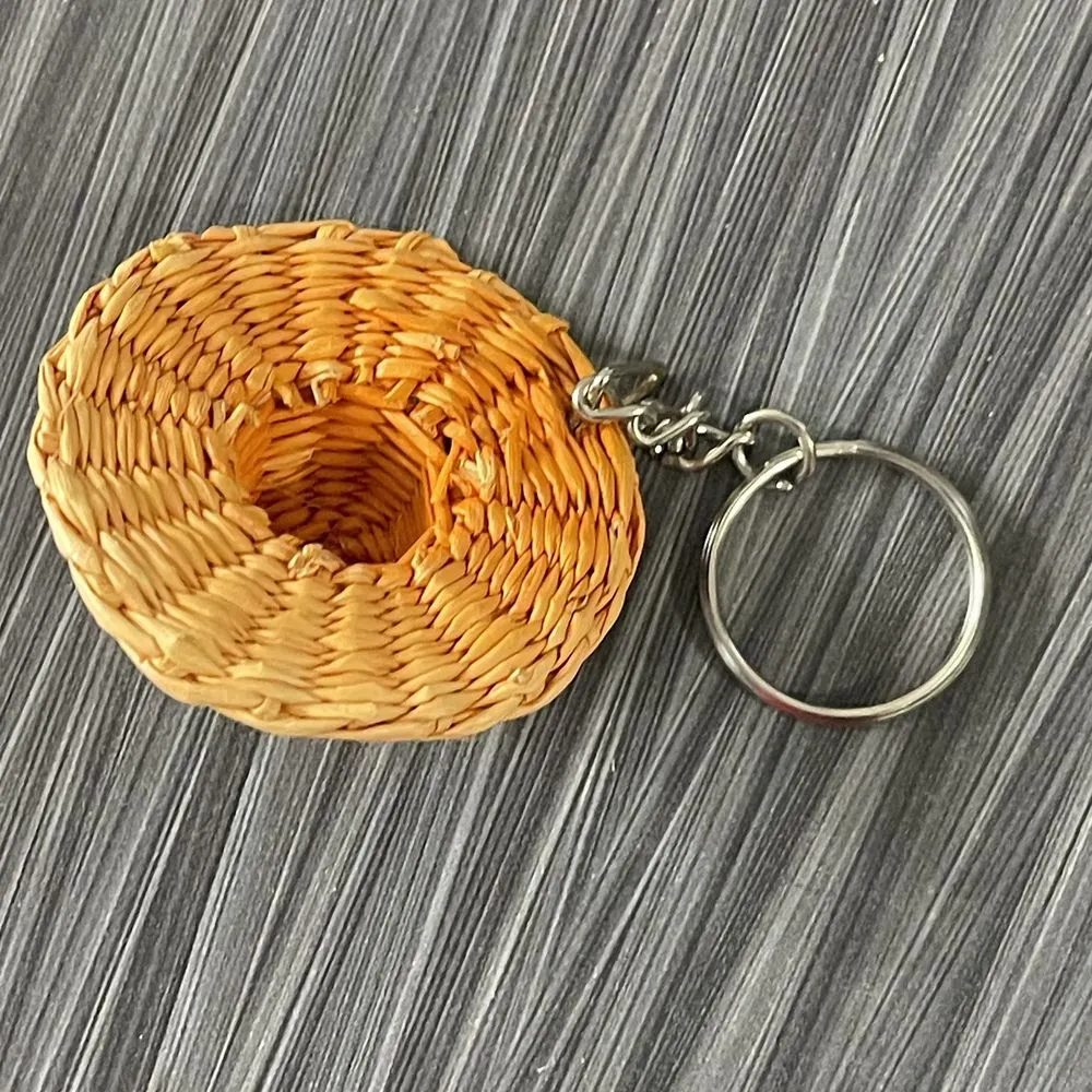 One Piece 3D‎ Tan Straw Hat Metal Keyring - Image 2