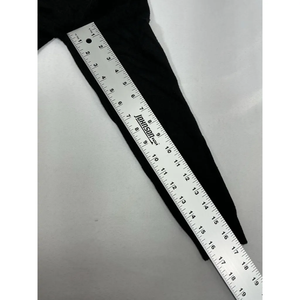 Womans Love Ellie Long Sleeve Pullover Sweater Large Black V Neck Criss Cross - Image 8