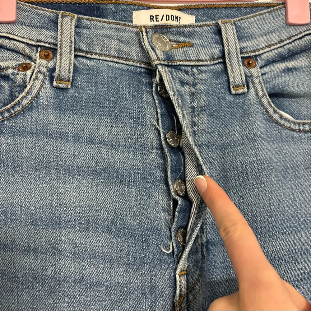 RE/DONE 90’s High Rise Ankle Crop Jeans - Image 6