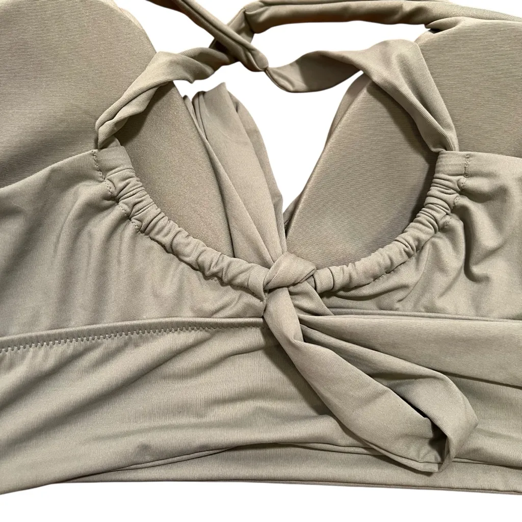 Athleta Plunge Bikini Top D-DD Eucalyptus Green L - Image 7