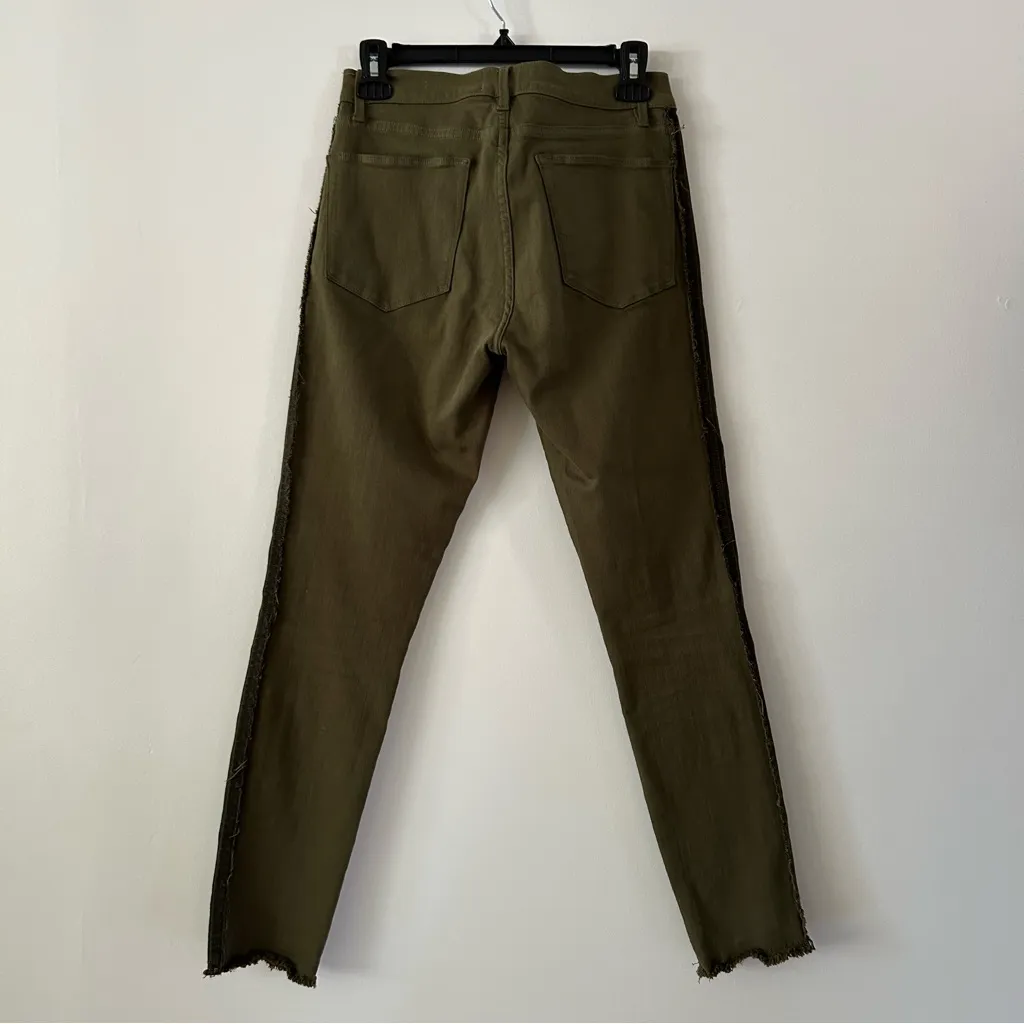 Frame Le High Military Green Skinny Jeans - Image 5