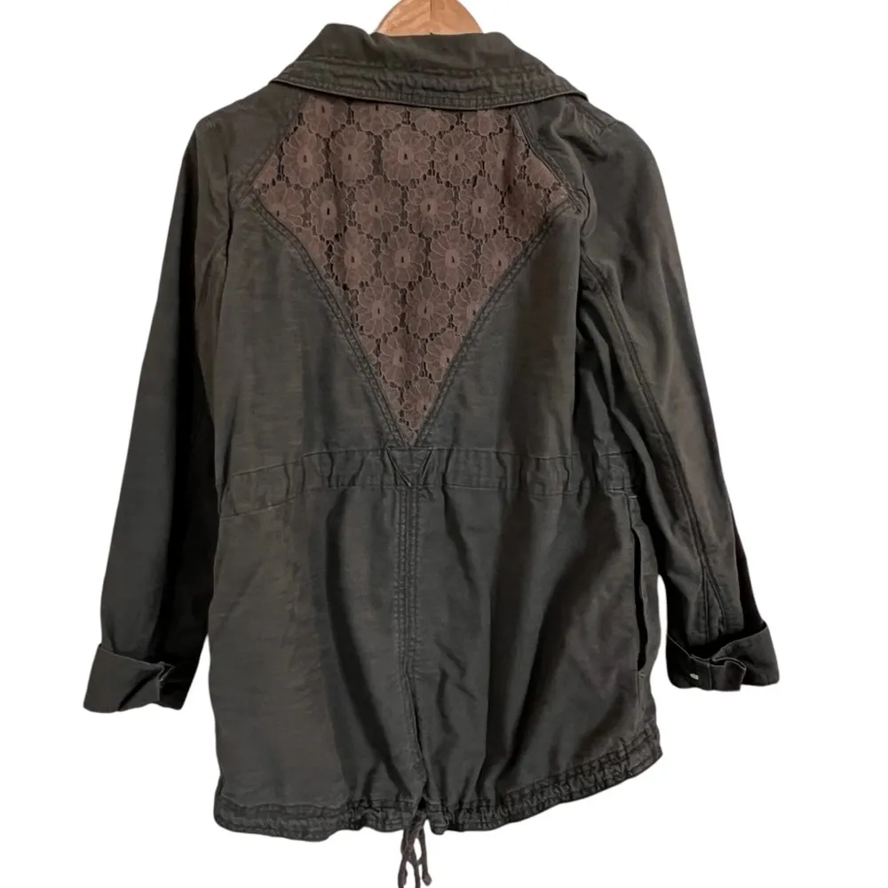 Hei Hei Camouflaged Lace Anorak Jacket Coat size L - Image 5