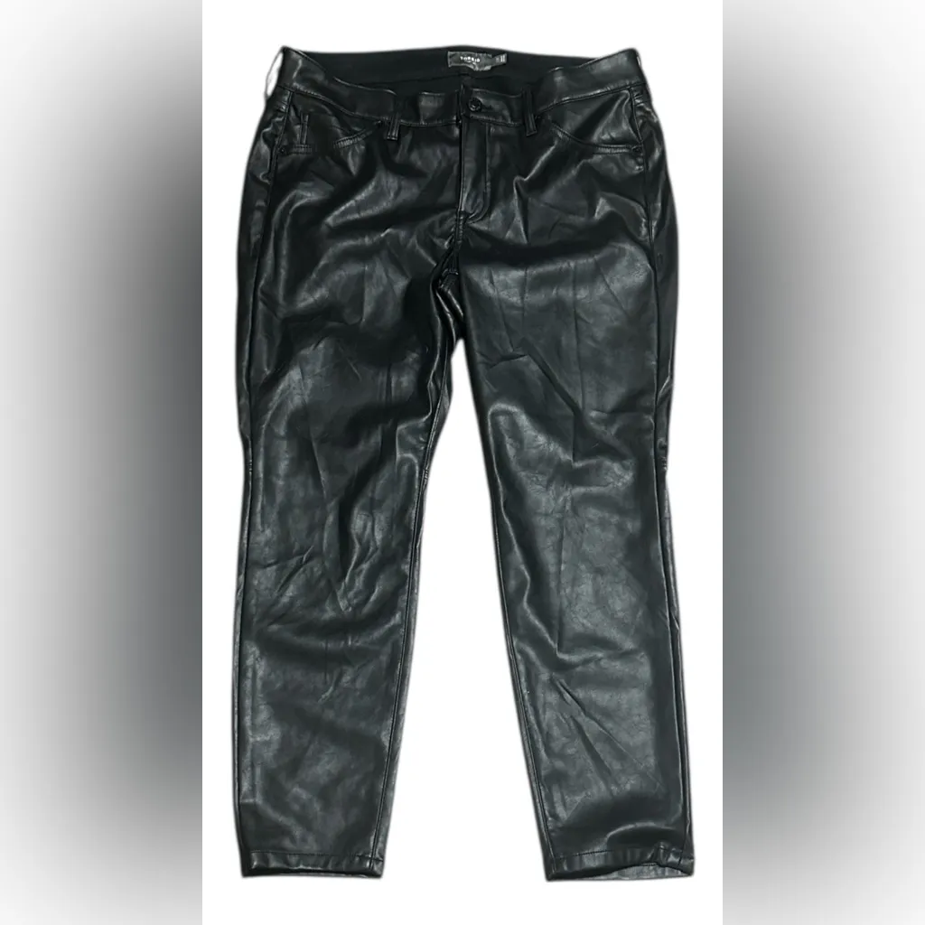 Torrid Black Faux Leather Skinny Pants – Sleek & Edgy | Size 12R. - Image 10