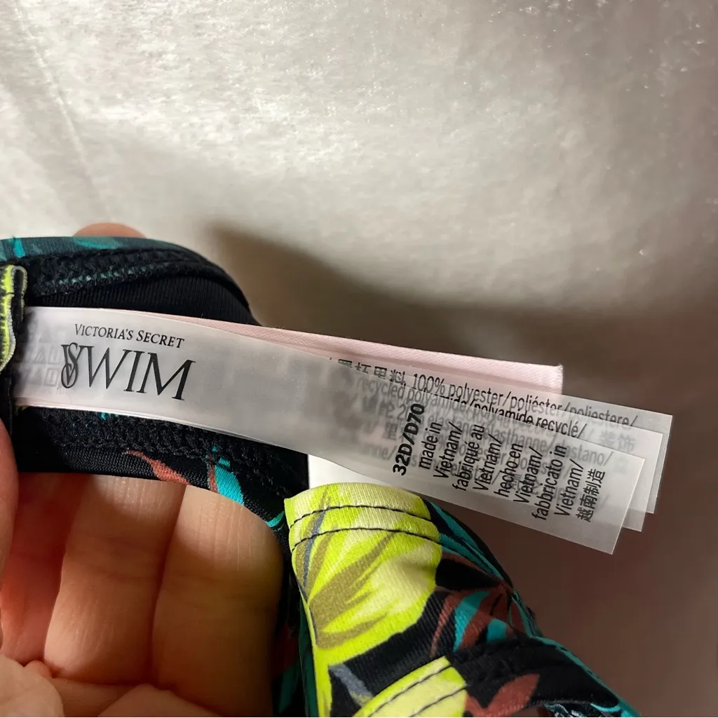 NWT Victoria’s Secret Archives Bombshell Halter Longline Bikini Top - 32D - Image 10