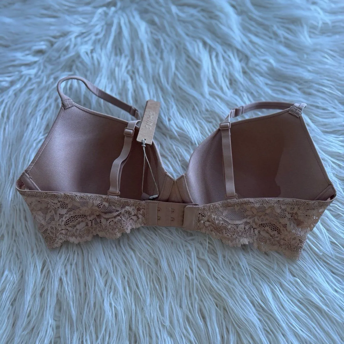 Skims Fits Everybody Lace Wing T-Shirt Bra Clay Size 36C - Image 4