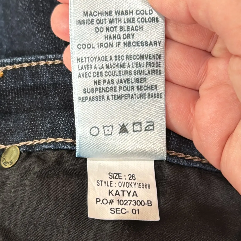 Joe's Jeans Skinny Ankle Jeans Katya Dark Wash Denim size 26 - Image 11