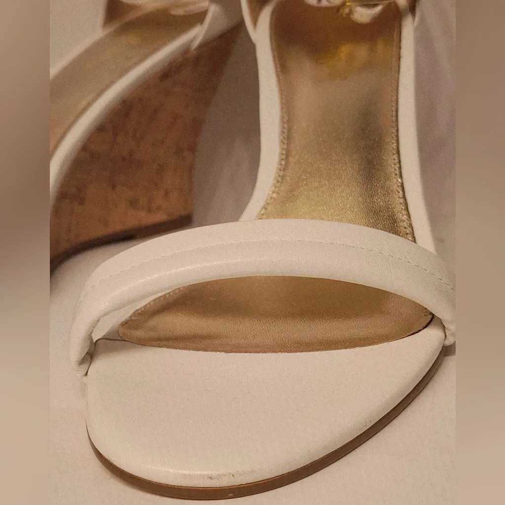 Lily Pulitzer Jenna Wedge Sandals Women’s White Size 10 - Image 9