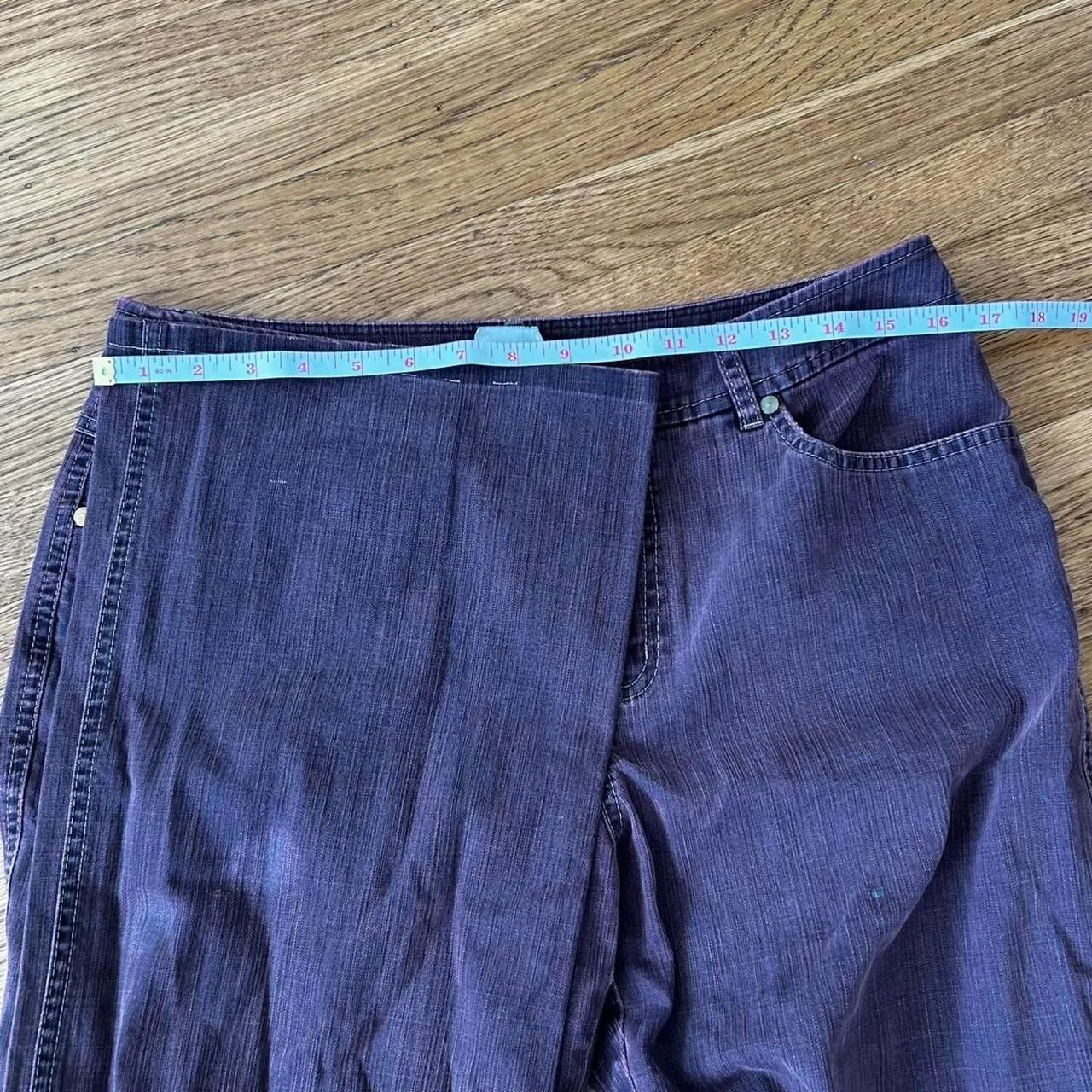 Purple/ Burgundy Jeans Purple Size 10 - Image 7