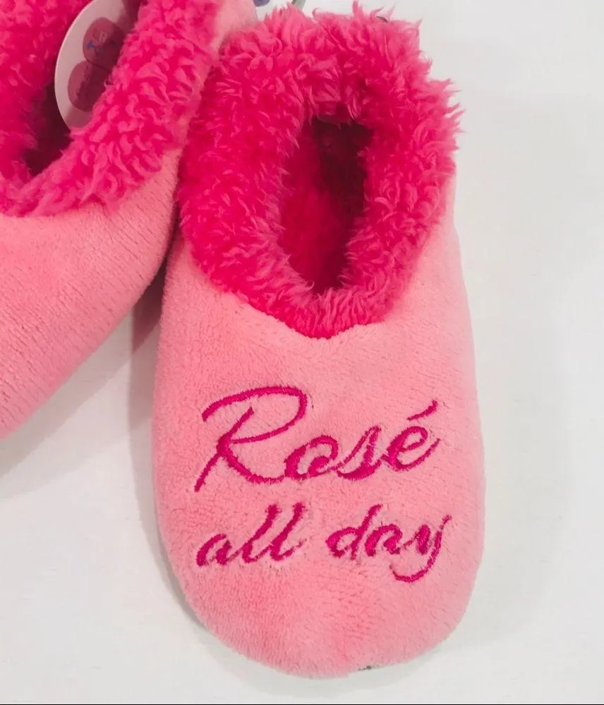 Snoozies Rose’ All Day Slippers, Pink, Small 5 - Image 2
