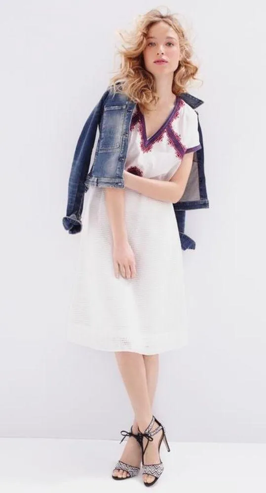 J. Crew Embroidered Tunic T-Shirt - Image 2